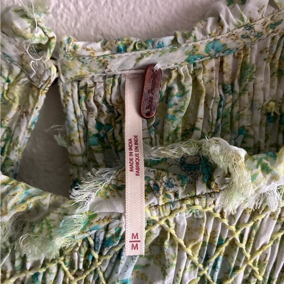 Free People Shea Printed Undersea Combo Button Back Closure Mini Dress M - Picture 14 of 16